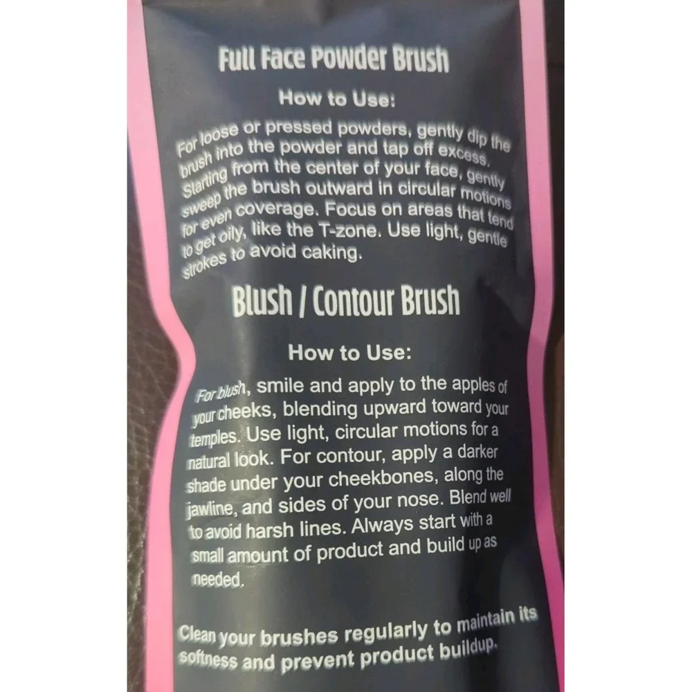 Pinky B Beauty‎ Pretty In Pink Makeup Brush/Contour Set